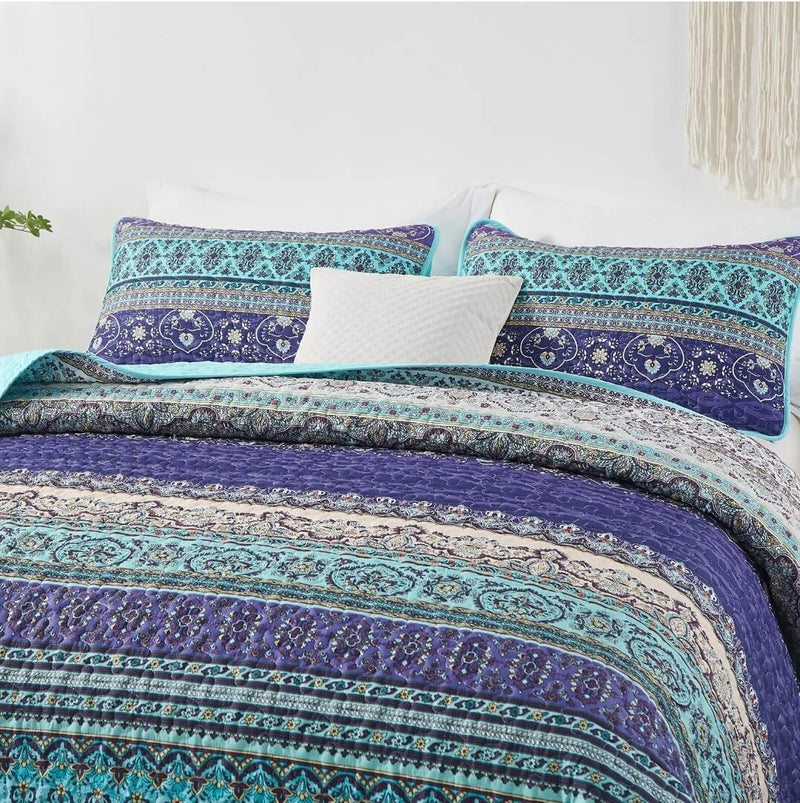 2025 INDIAN Mandala Coverlet Set-Quilted Bedspread Sets (3Pcs)