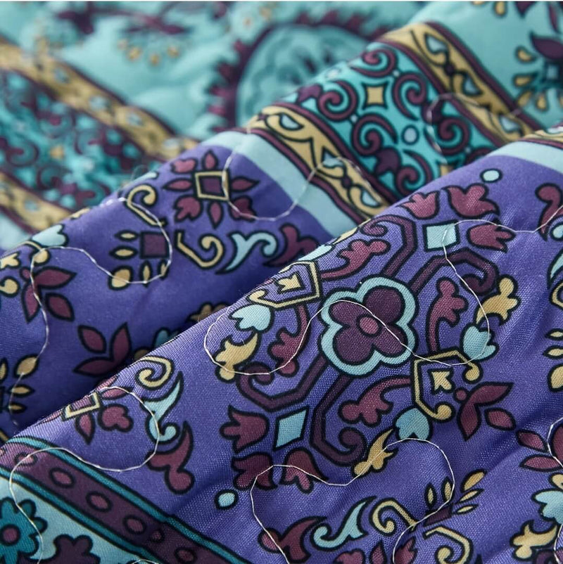 2025 INDIAN Mandala Coverlet Set-Quilted Bedspread Sets (3Pcs)