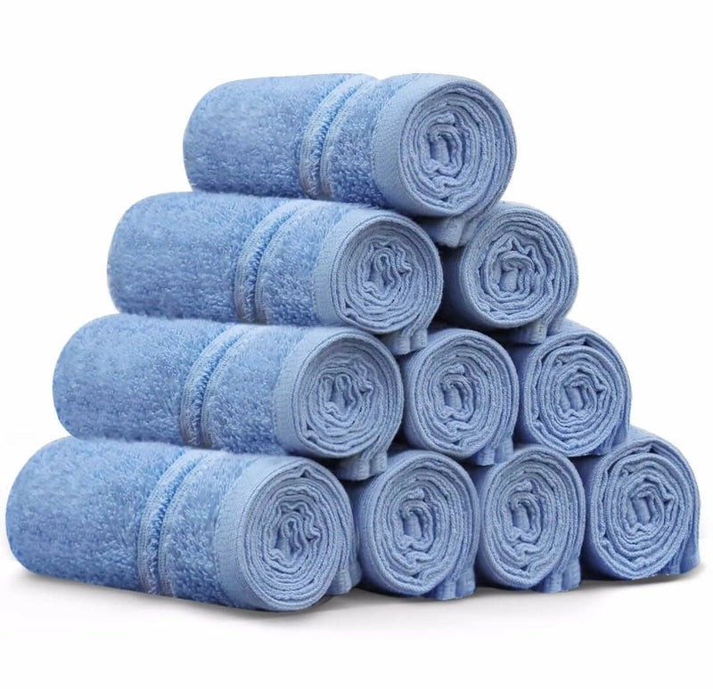 Hand & Face Towel - 100% Cotton 450GSM Towel 30x30CM - Blue