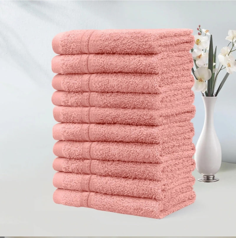 Hand & Face Towel - 100% Cotton 450GSM Towel 30x30CM - Pink