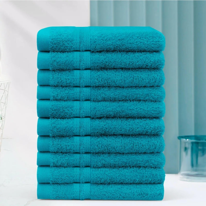 Hand & Face Towel - 100% Cotton 450GSM Towel 30x30CM - Teal