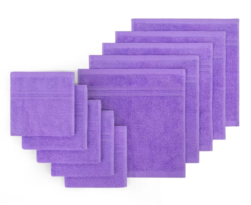 Hand & Face Towel - 100% Cotton 450GSM Towel 30x30CM - Lavender