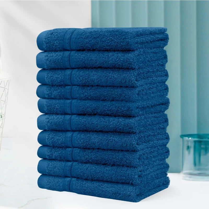 Hand & Face Towel - 100% Cotton 450GSM Towel 30x30CM - Navy