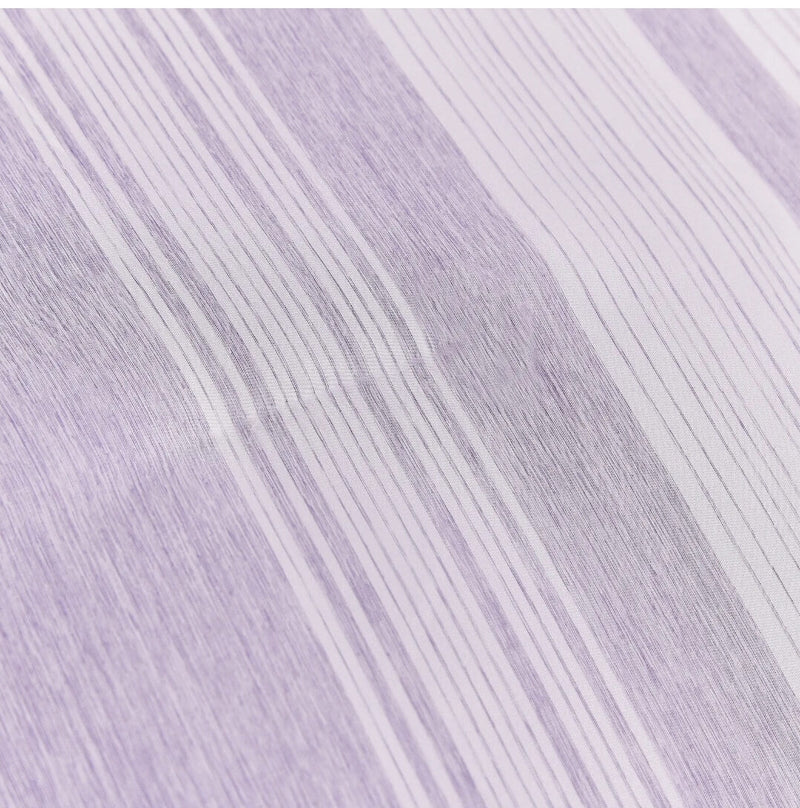2025 Purple Striped Comforter Set-Quilt Set (3Pcs)