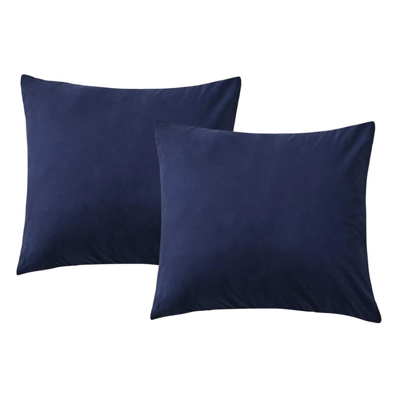 100% Luxury Cotton Pillow Cases - Navy (2Pcs)