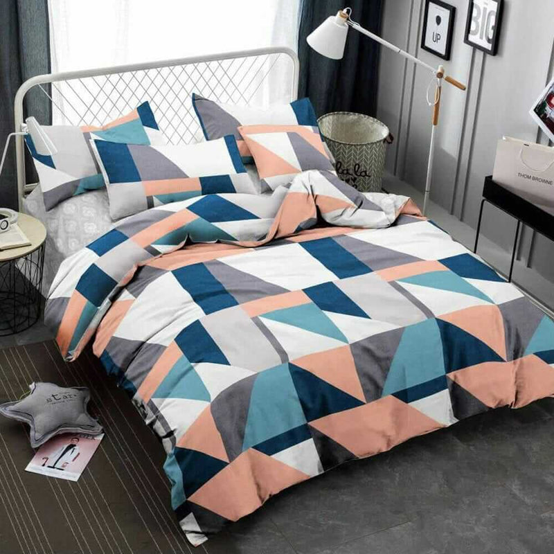 Argyle Style Quilt Cover - Ultra Soft Donna/Duvet Cover Set 2xPillowcases