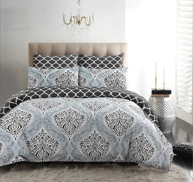 100% Pure Cotton Printed Quilt Cover-Ultra Soft Duvet Cover Set 2xPillowcases