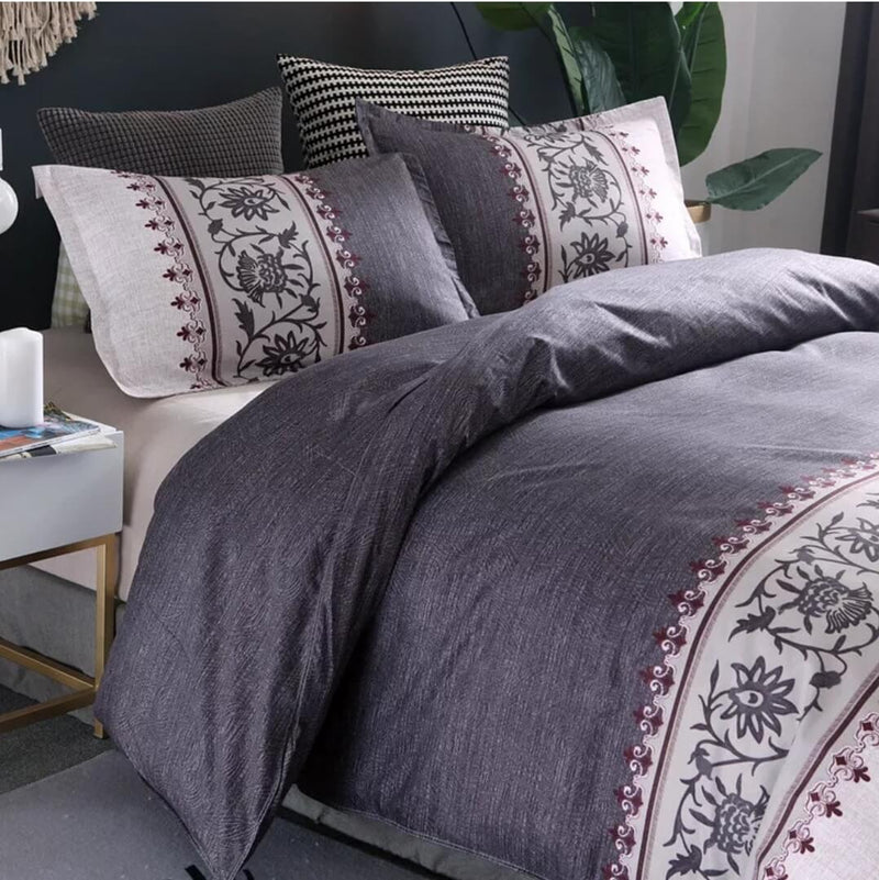 INDIAN Bohemian Quilt Cover Set - Ultra Soft Doona/Duvet Cover Set 2xPillowcovers