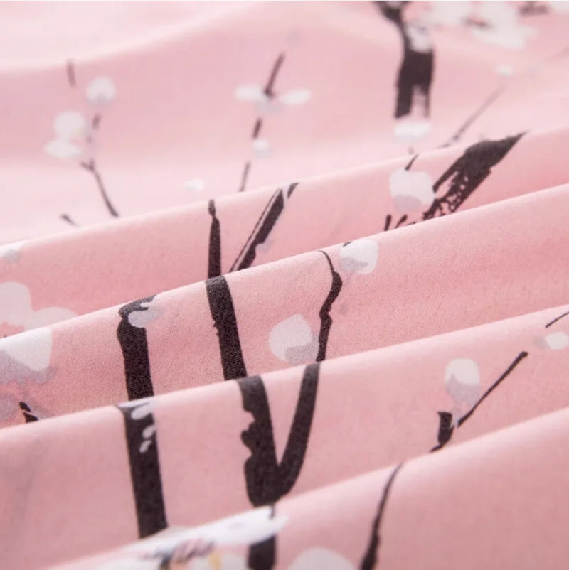Floral Pink Quilt Cover - Ultra Soft Doona/Duvet Cover Set 2xPillowcovers