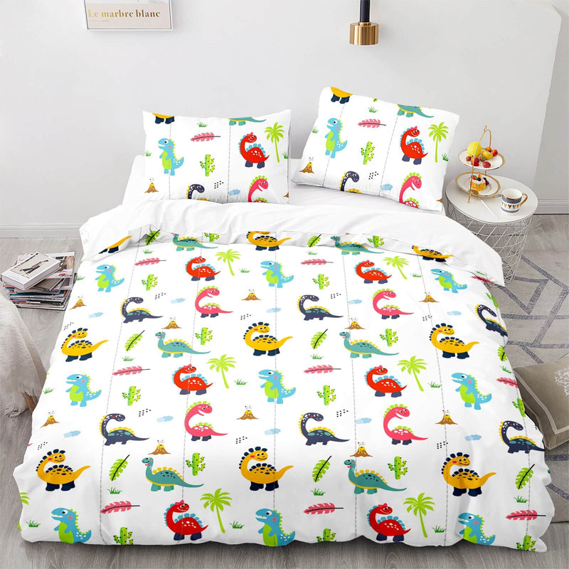 Colorful Printed Quilt Cover - Ultra Soft Doona/Duvet Cover Set 2xPillowcases