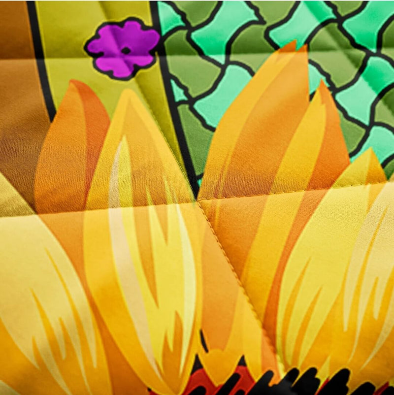 Sunflower Colorful Comforter Set-Quilt Set (3Pcs)
