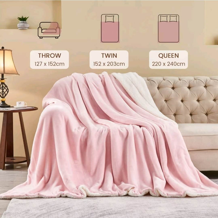 Couch Blush Pink Fluffy Blanket Buy Habitat Chenille Throw Blush