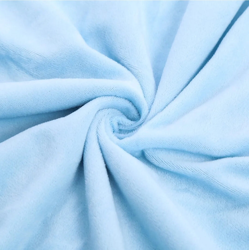 Soft Warm Fleece Blanket - Cuddly Plush Sofa Throw (Blueish2)