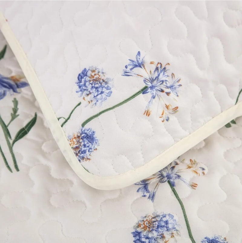 Floral Patchwork Coverlet Set-Quilted Bedspread Sets (3Pcs)