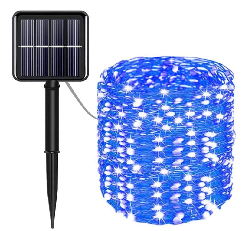 Solar Lights - Outdoor Solar Fairy String Lights 100/200 LED Garden Tree Lights (Blue)