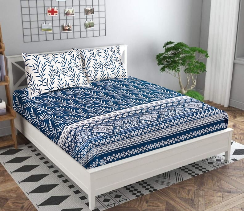 Colored Sheet-Fitted Printed Bed Sheet set